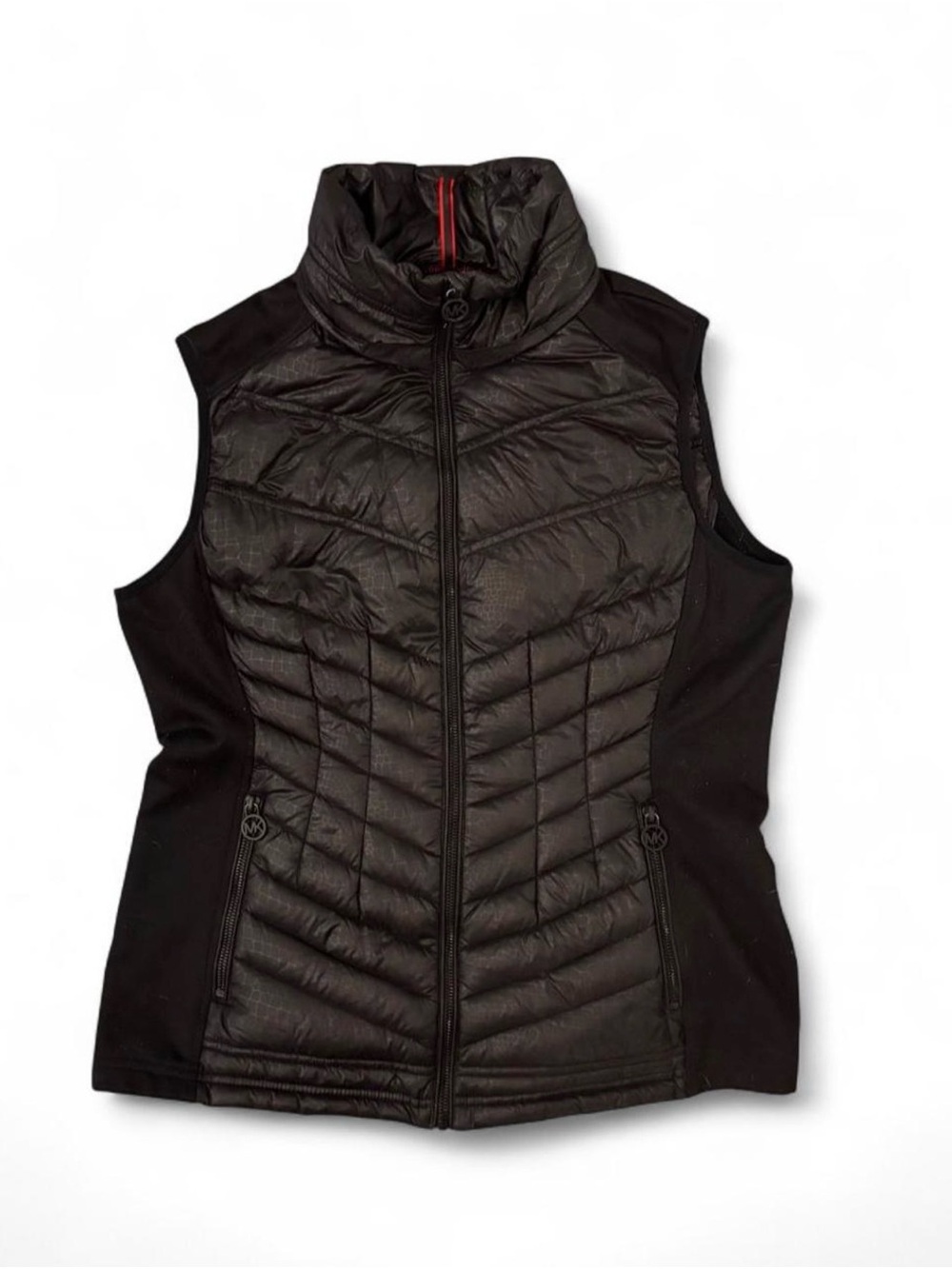 Michael Kors Black Quilted Sleeveless Puffer Vest Size Large